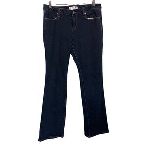 No Boundaries Women's Juniors Dark Wash Mid Rise Stretch Bootcut Jeans Size 15